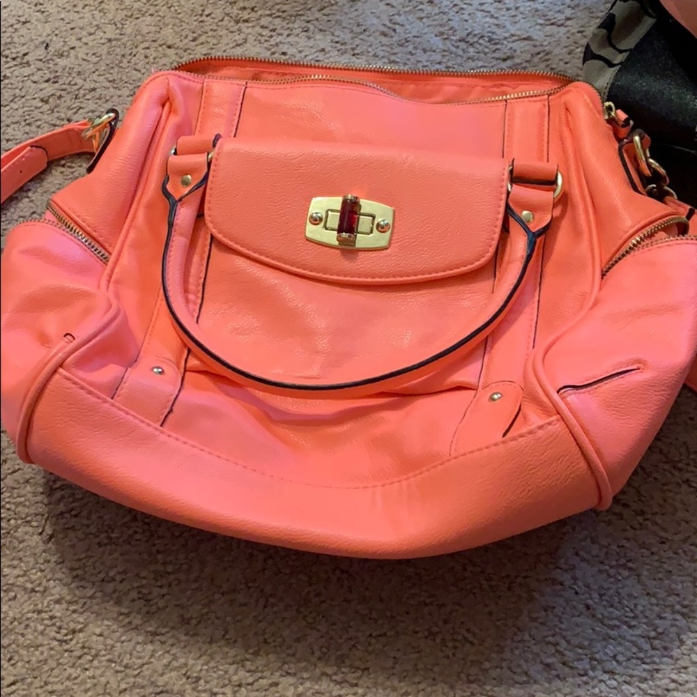 BRIGHT CORAL purse